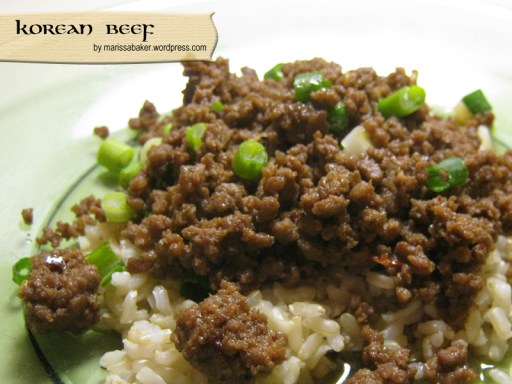 "Korean Beef" by marissabaker.wordpress.com