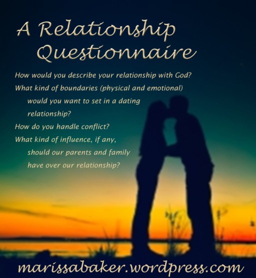 A Relationship "Questionnaire" by marissabaker.wordpress.com