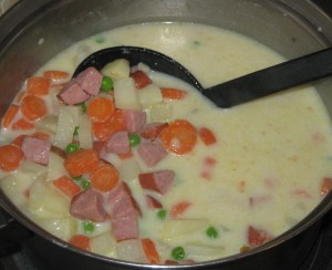 Sausage Chowder recipe, marissabaker.wordpress.com