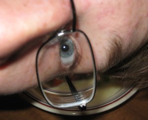 my brother photo-bombing the Sausage Chowder, marissabaker.wordpress.com