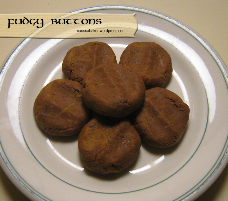 Fudgy Buttons recipe. marissabaker.wordpress.com