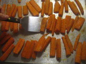 Roasted Carrot Sticks recipe marissabaker.wordpress.com
