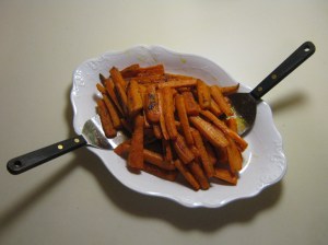 Roasted Carrot Sticks recipe marissabaker.wordpress.com