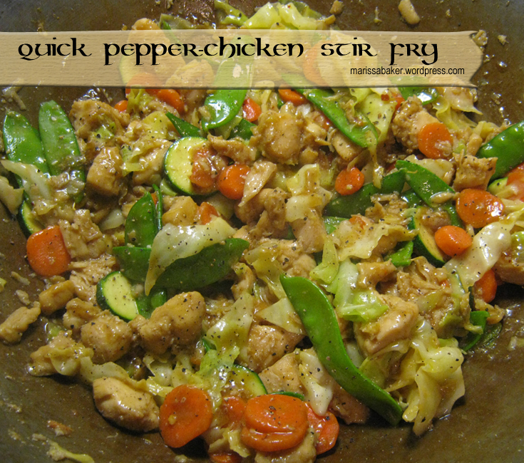 Quick Pepper-Chicken Stir Fry | marissabaker.wordpress.com