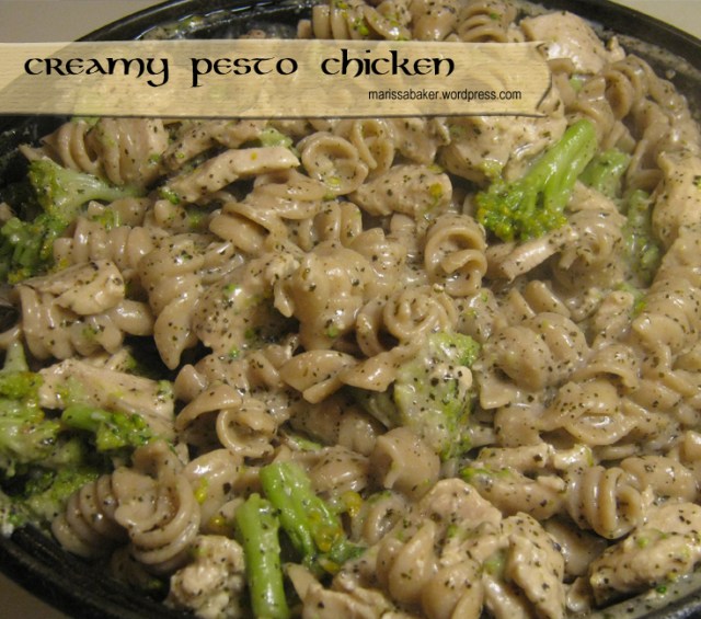Creamy Pesto Chicken | marissabaker.wordpress.com