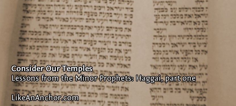 Consider Our Temples (Lessons from Haggai, part one)