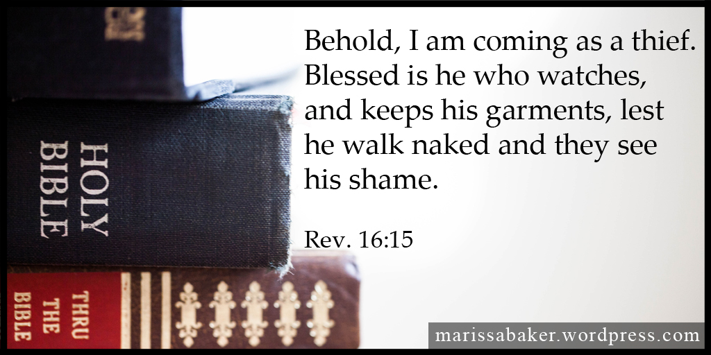 Clothed in Holiness | marissabaker.wordpress.com