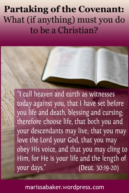 What (if anything) must you do to be a Christian? | marissabaker.wordpress.com