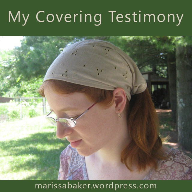 My Covering Testimony | marissabaker.wordpress.com