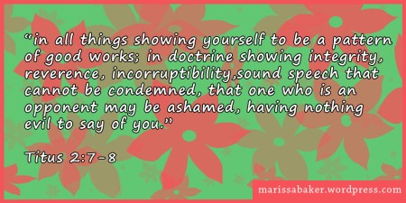 Does My Personal Example Matter?  | marissabaker.wordpress.com