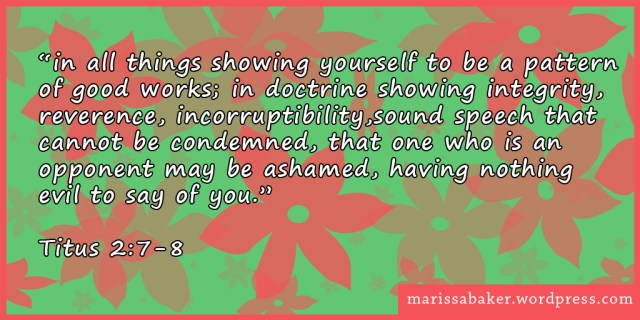 Does My Personal Example Matter?  | marissabaker.wordpress.com