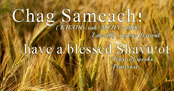 Have a blessed Feast of Pentecost/Shavu'ot my friends! | marissabaker.wordpress.com