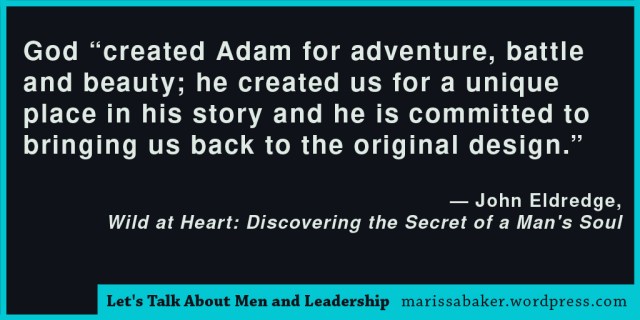 click to read article, Let's Talk About Men and Leadership | marissabaker.wordpress.com