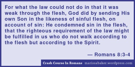 click to read article, "Crash Course In Romans" | marissabaker.wordpress.com