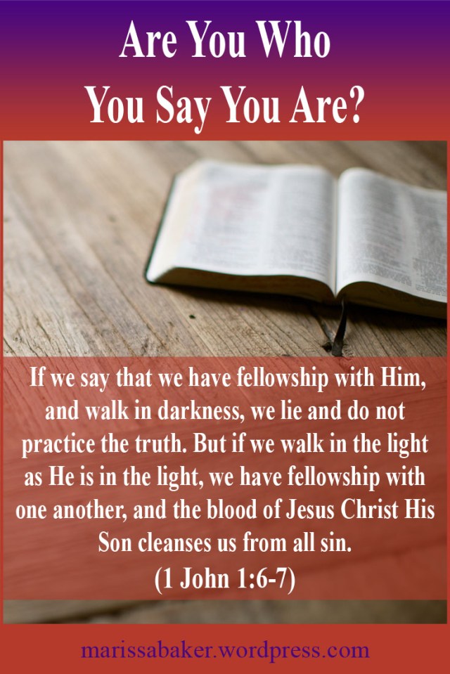 click to read article, "Are You Who You Say You Are?" | marissabaker.wordpress.com