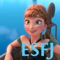 Anna - ESFJ. Visit marissabaker.wordpress.com for more Disney princess types