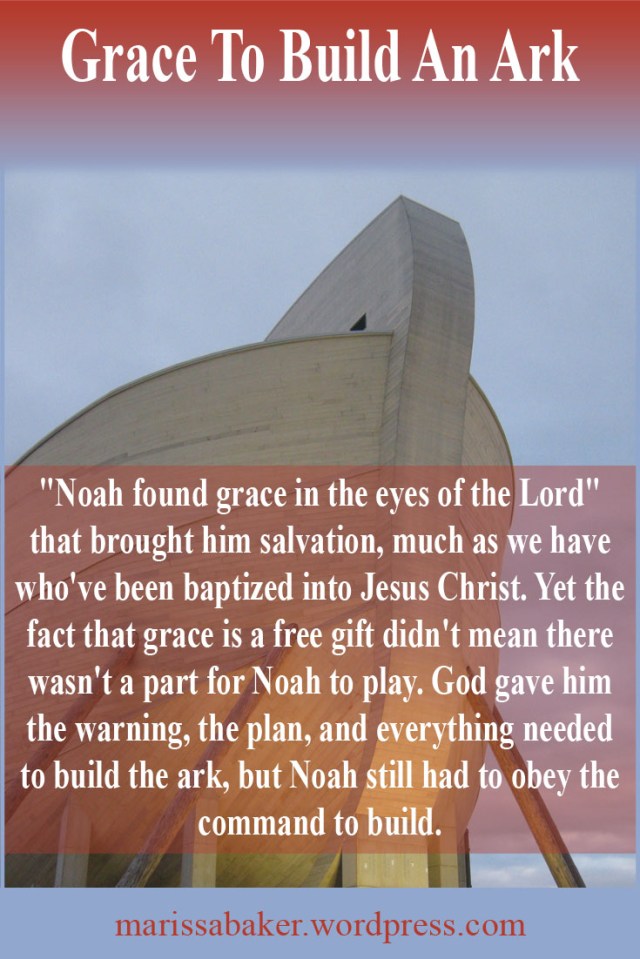 click to read article, "Grace To Build An Ark" | marissabaker.wordpress.com