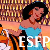 Jasmine - ESFP. Visit marissabaker.wordpress.com for more Disney princess types
