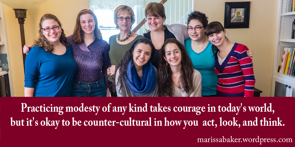 click to read article, "Not Ashamed of Modesty" | marissabaker.wordpress.com