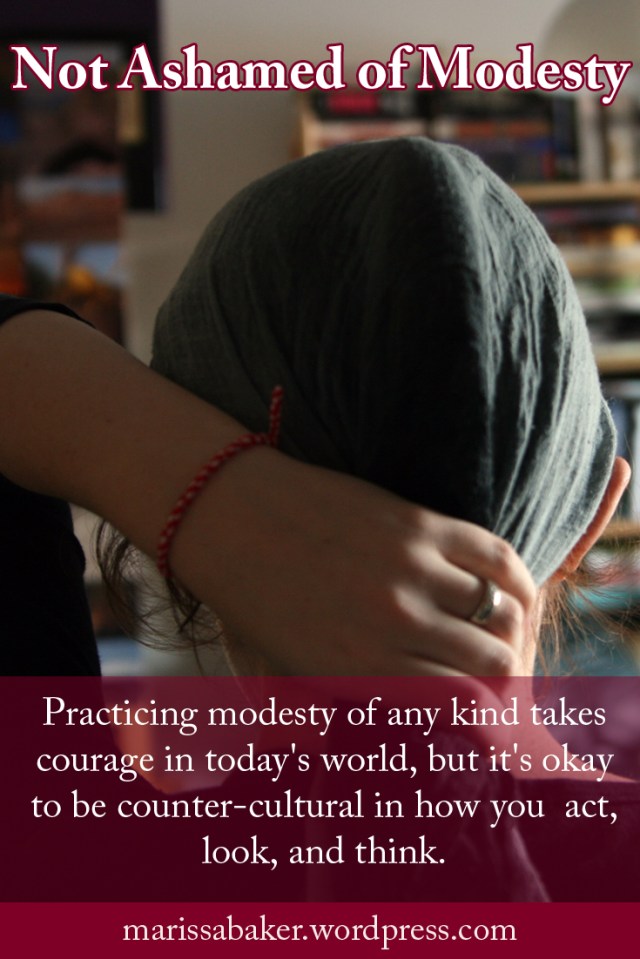 click to read article, "Not Ashamed of Modesty" | marissabaker.wordpress.com
