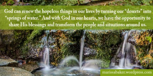 click to read article, "Make It A Spring" | marissabaker.wordpress.com