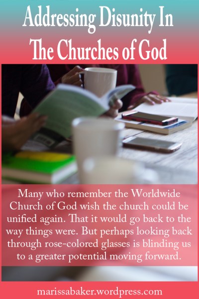 Addressing Disunity In The Churches of God | marissabaker.wordpress.com