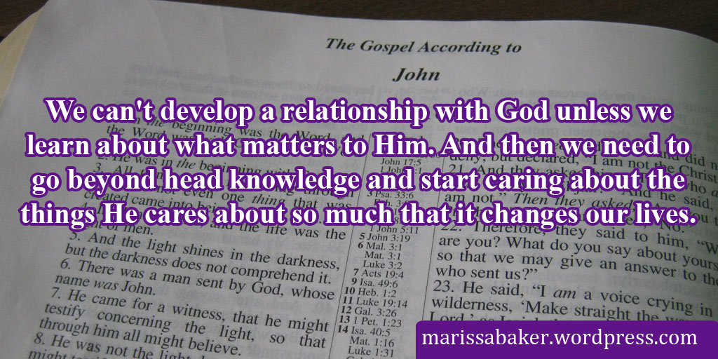 Knowing The Truth and Loving The Truth | marissabaker.wordpress.com