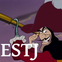 Captain Hook - ESTJ. Visit marissabaker.wordpress.com for more Disney villain types