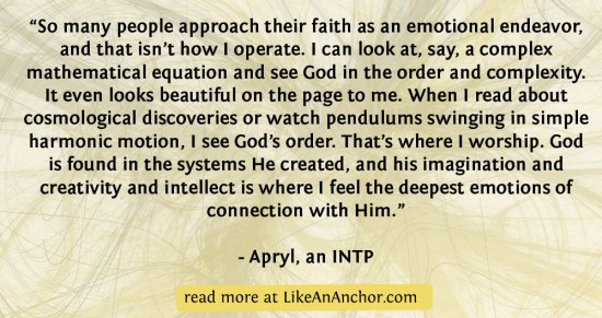 To Seek And Search Out By Wisdom: INTP Christians