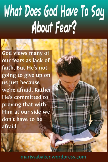 What Does God Have To Say About Fear? | marissabaker.wordpress.com