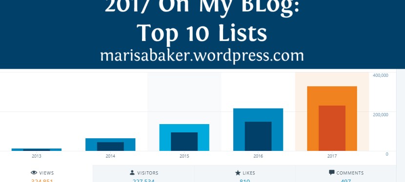 2017 On My Blog: Top 10&nbsp;Lists