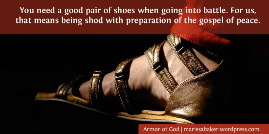 Footwear Of The Gospel | marissabaker.wordpress.com
