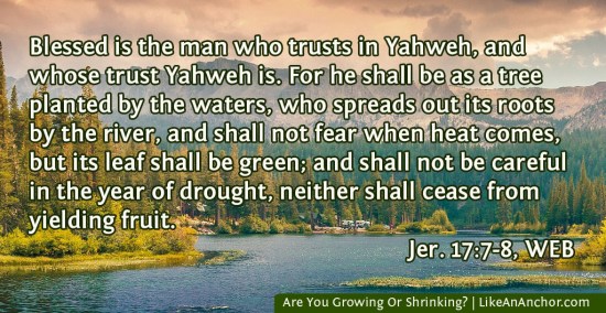 Are You Growing Or Shrinking? | LikeAnAnchor.com