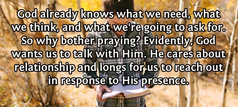 Reasons to Pray: Building Relationship With&nbsp;God