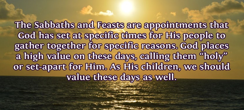 Understanding The Days That God Calls Holy To Him