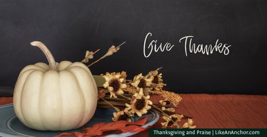 Thanksgiving and Praise | LikeAnAnchor.com