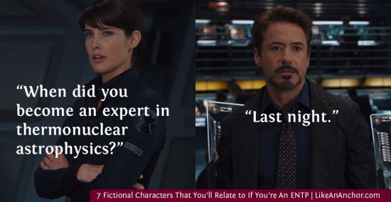 7 Fictional Characters That You'll Relate to If You're An ENTP | LikeAnAnchor.com
