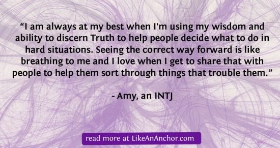 As For Me, I Will Serve The Lord: INTJ Christians | LikeAnAnchor.com