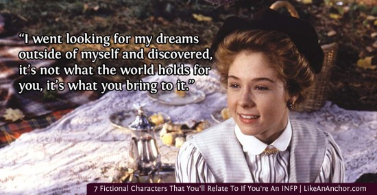 7 Fictional Characters That You'll Relate To If You're An INFP | LikeAnAnchor.com