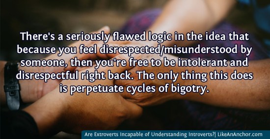 Are Extroverts Incapable of Understanding Introverts?| LikeAnAnchor.com