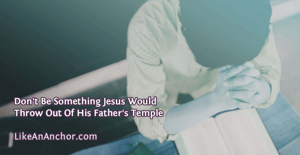 Don't Be Something Jesus Would Throw Out Of His Father's Temple | LikeAnAnchor.com
