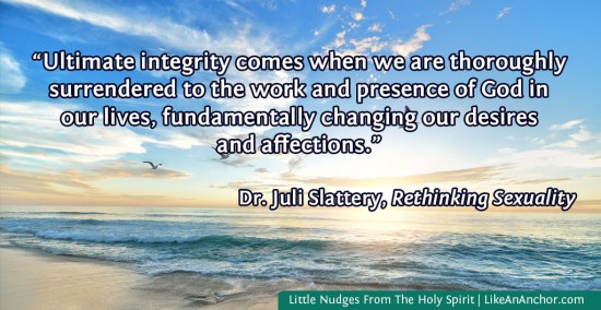 Little Nudges From The Holy Spirit | LikeAnAnchor.com