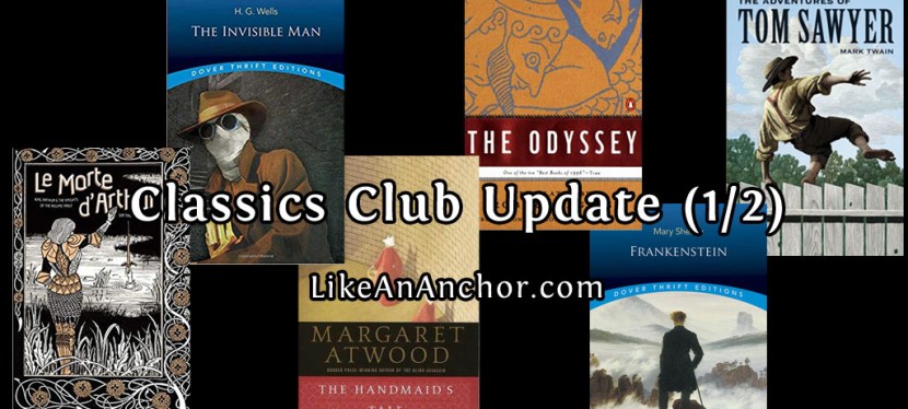 Classics Club Update (1/2)