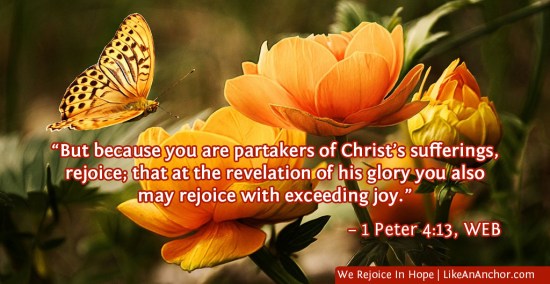 We Rejoice In Hope | LikeAnAnchor.com