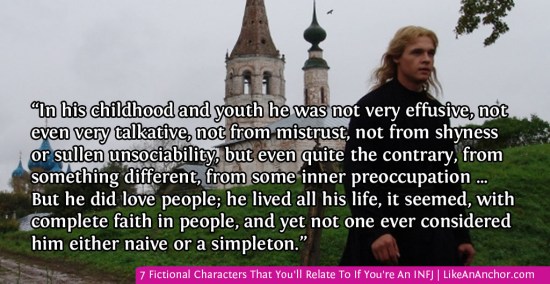 7 Fictional Characters That You'll Relate To If You're An INFJ | LikeAnAnchor.com