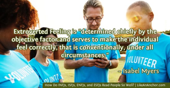 How Do INFJs, ISFJs, ENFJs, and ESFJs Read People So Well? | LikeAnAnchor.com
