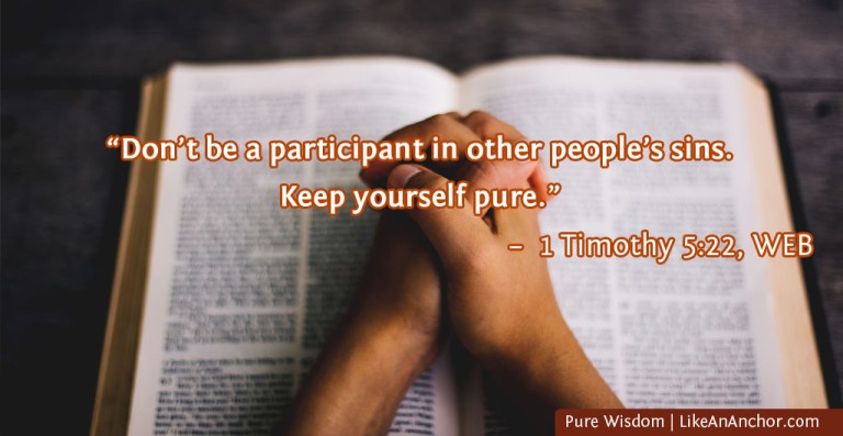 Pure Wisdom | LikeAnAnchor.com