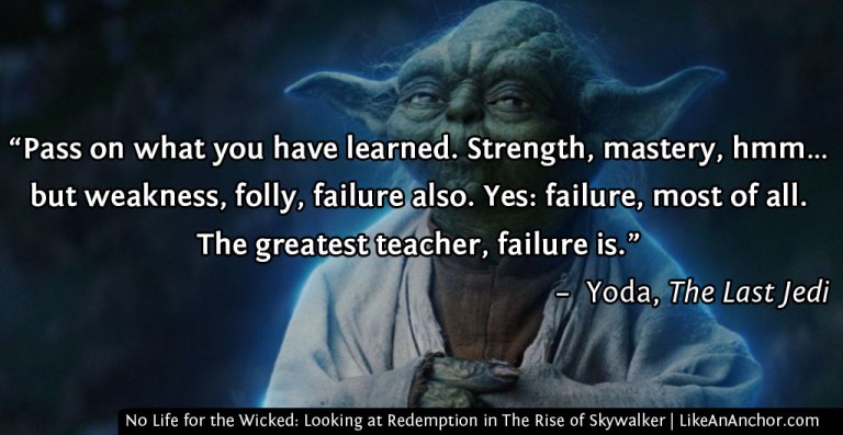 No Life for the Wicked: Looking at Redemption in The Rise of Skywalker | LikeAnAnchor.com