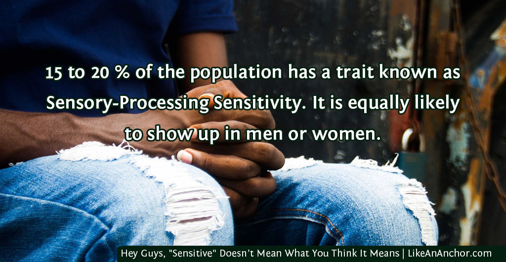 Hey Guys, "Sensitive" Doesn’t Mean What You Think It Means | LikeAnAnchor.com