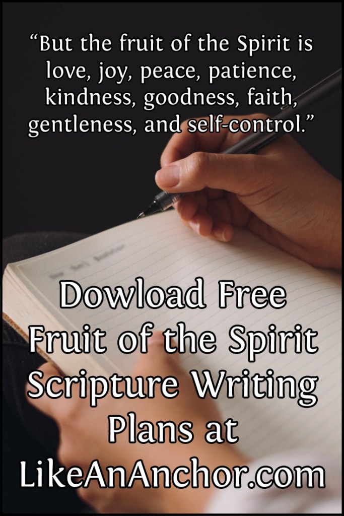 Free Scripture Writing Plans at LikeAnAnchor.com